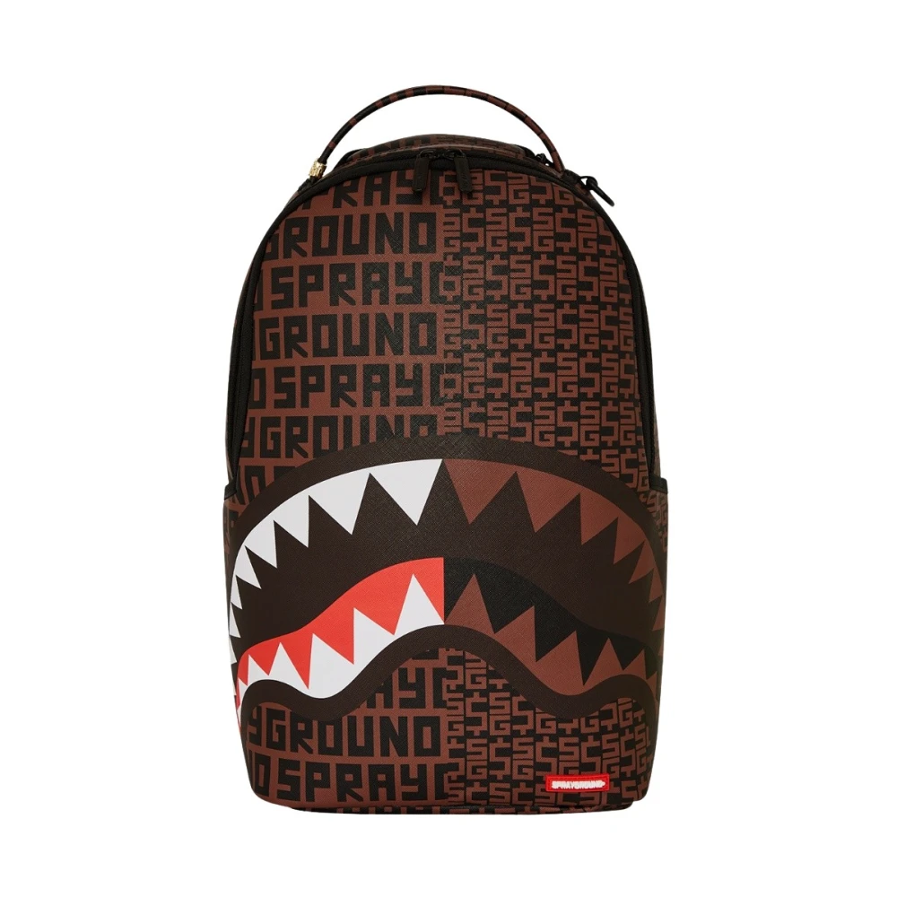 Sprayground Women's Brown Backpacks, One Size, City Travel Backpack With Shark Design