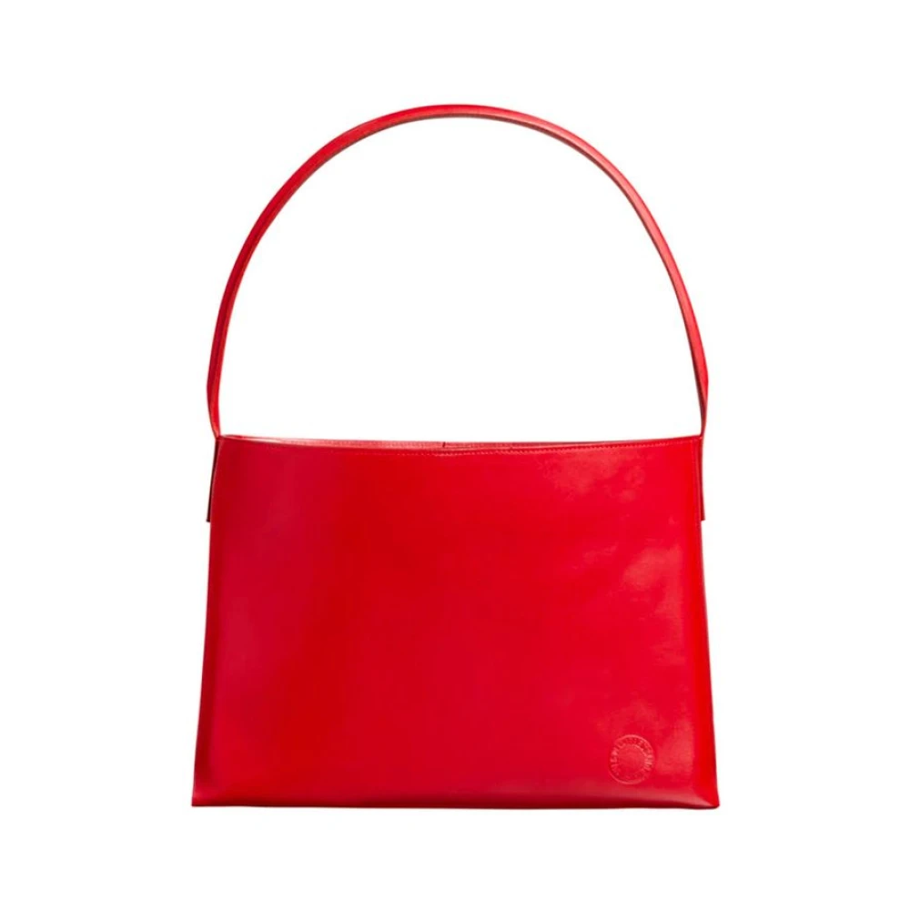 Ines De La Fressange Paris Léonore L rode leren tas Red Dames