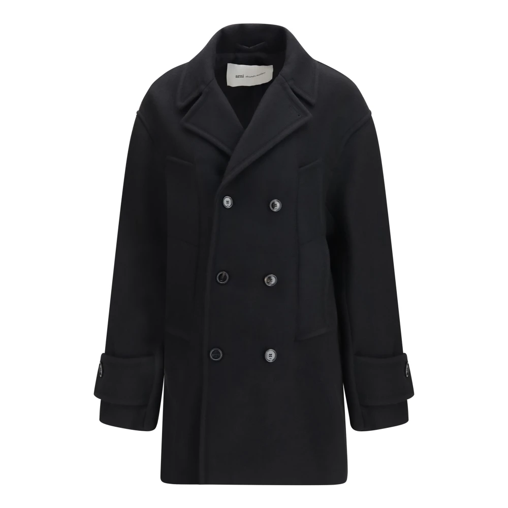Ami Paris Donna Nero Cappotti, Xs, New,