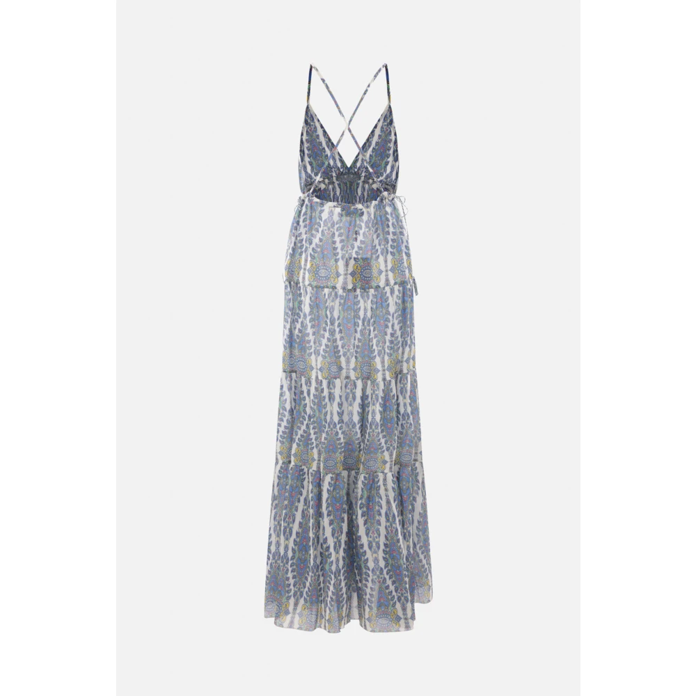 ETRO Lange jurk met Paisley-print Multicolor Dames
