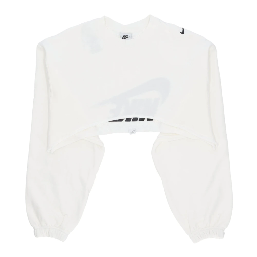 Nike Korte Sweatshirt Dans Shrug Zwart White Dames