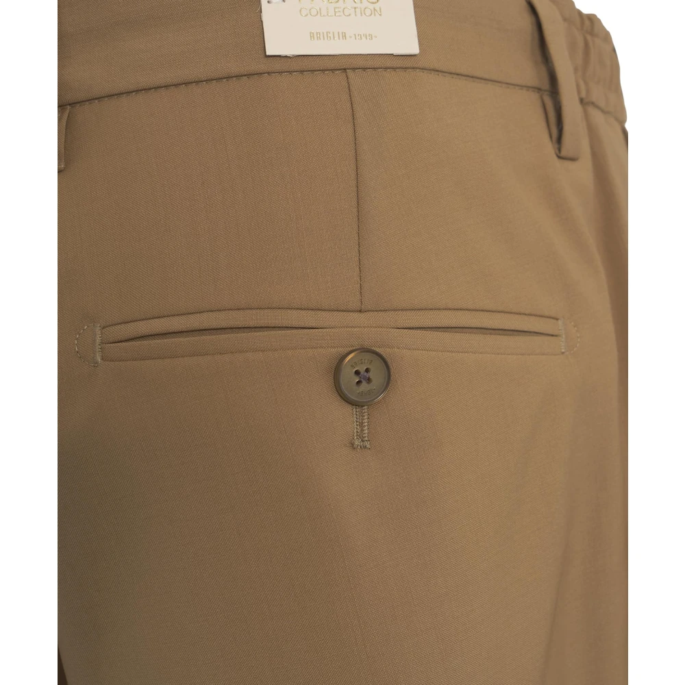 Briglia Beige Geplooide Broek Stijlvolle Herenmode Beige Heren