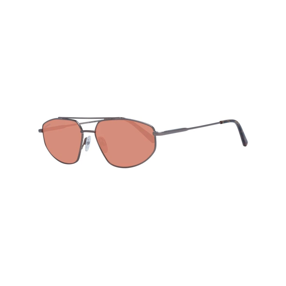Serengeti Men's Bronze/Orange Aviator Sunglasses With Lenses