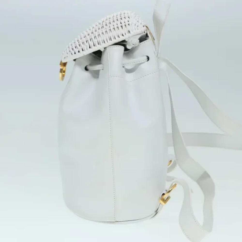 Salvatore Ferragamo Pre-owned Leather backpacks White Dames