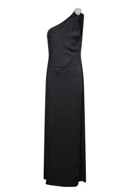 black-one-shoulder-zebra-dress