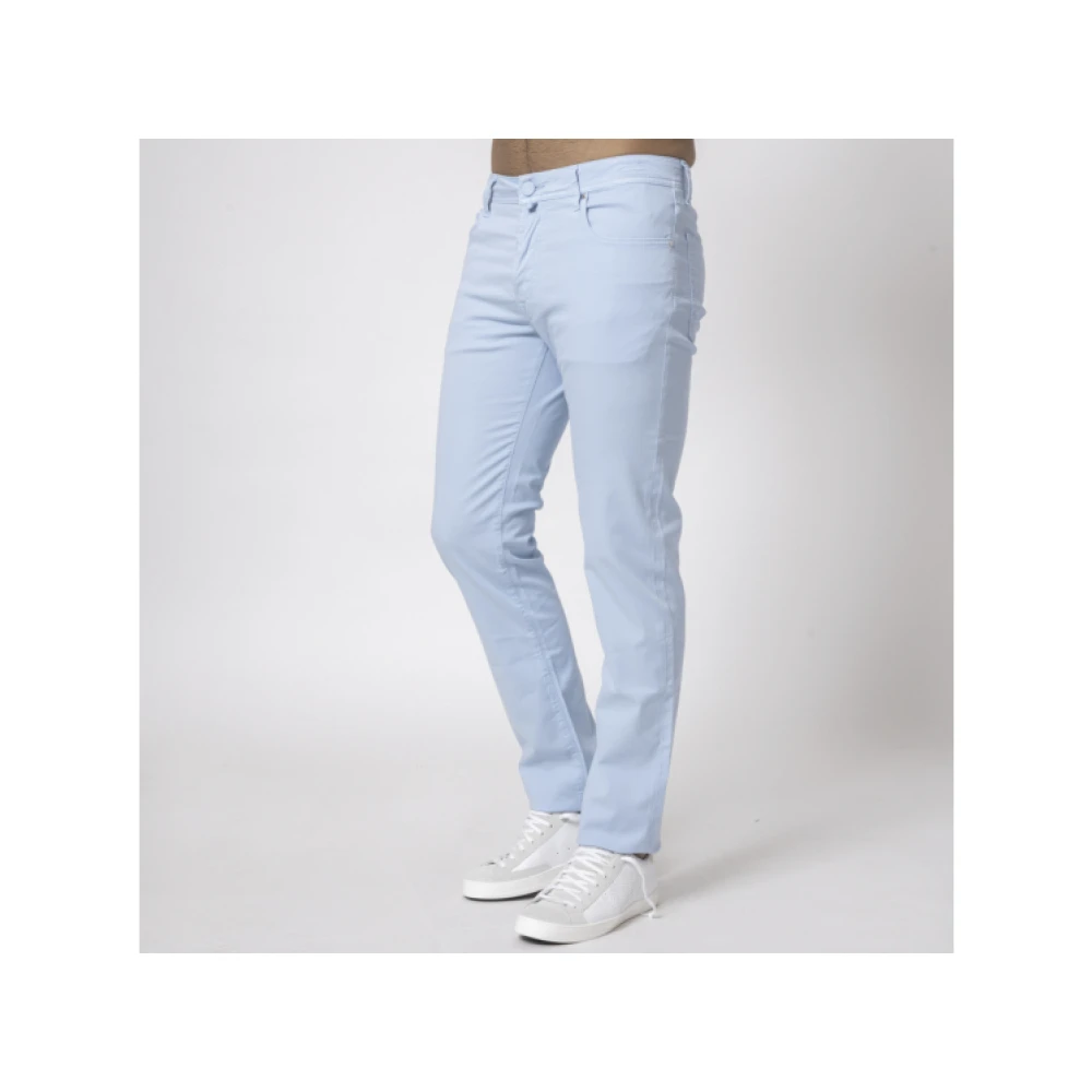 Jacob Cohën Lichtblauwe katoenen canvas jeans Blue Heren