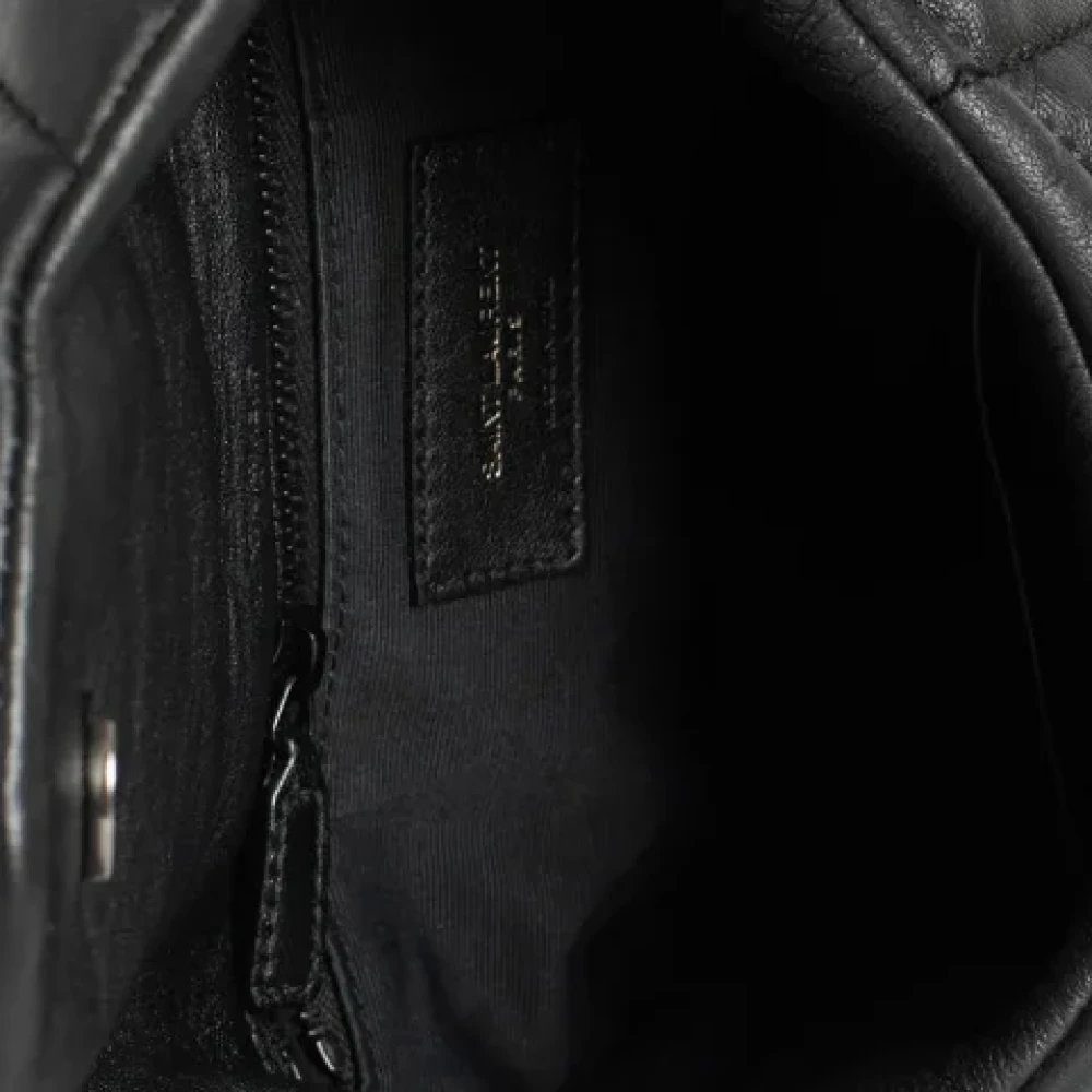 Yves Saint Laurent Vintage Pre-owned Leather crossbody-bags Black Dames