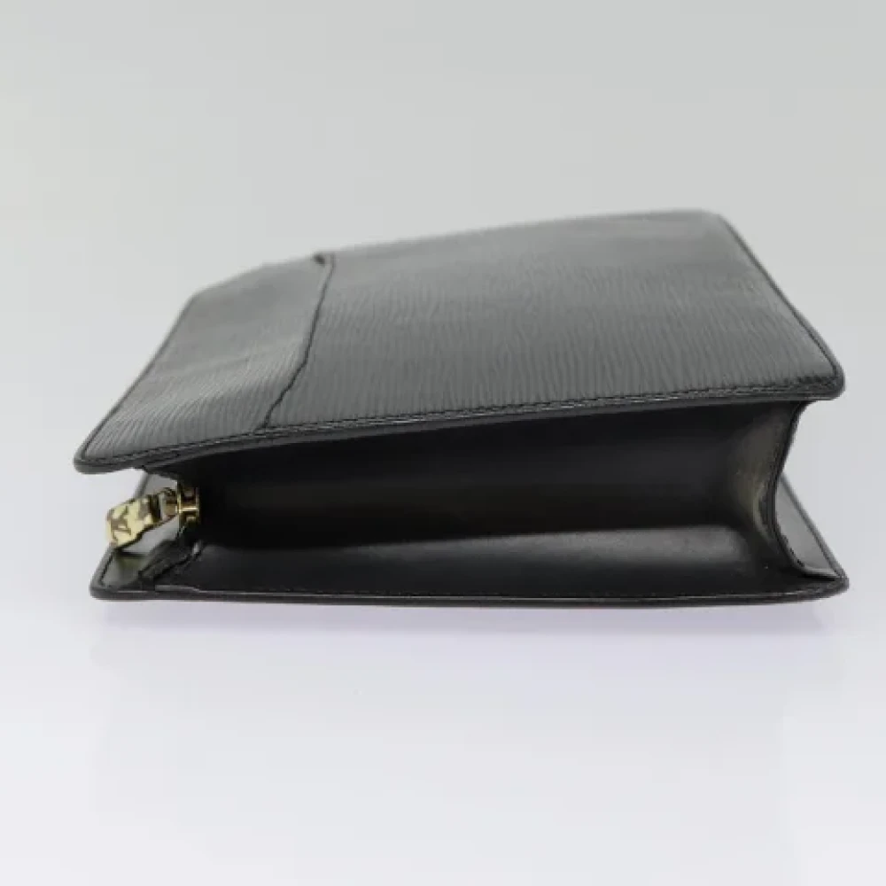 Louis Vuitton Vintage Pre-owned Leather clutches Black Dames
