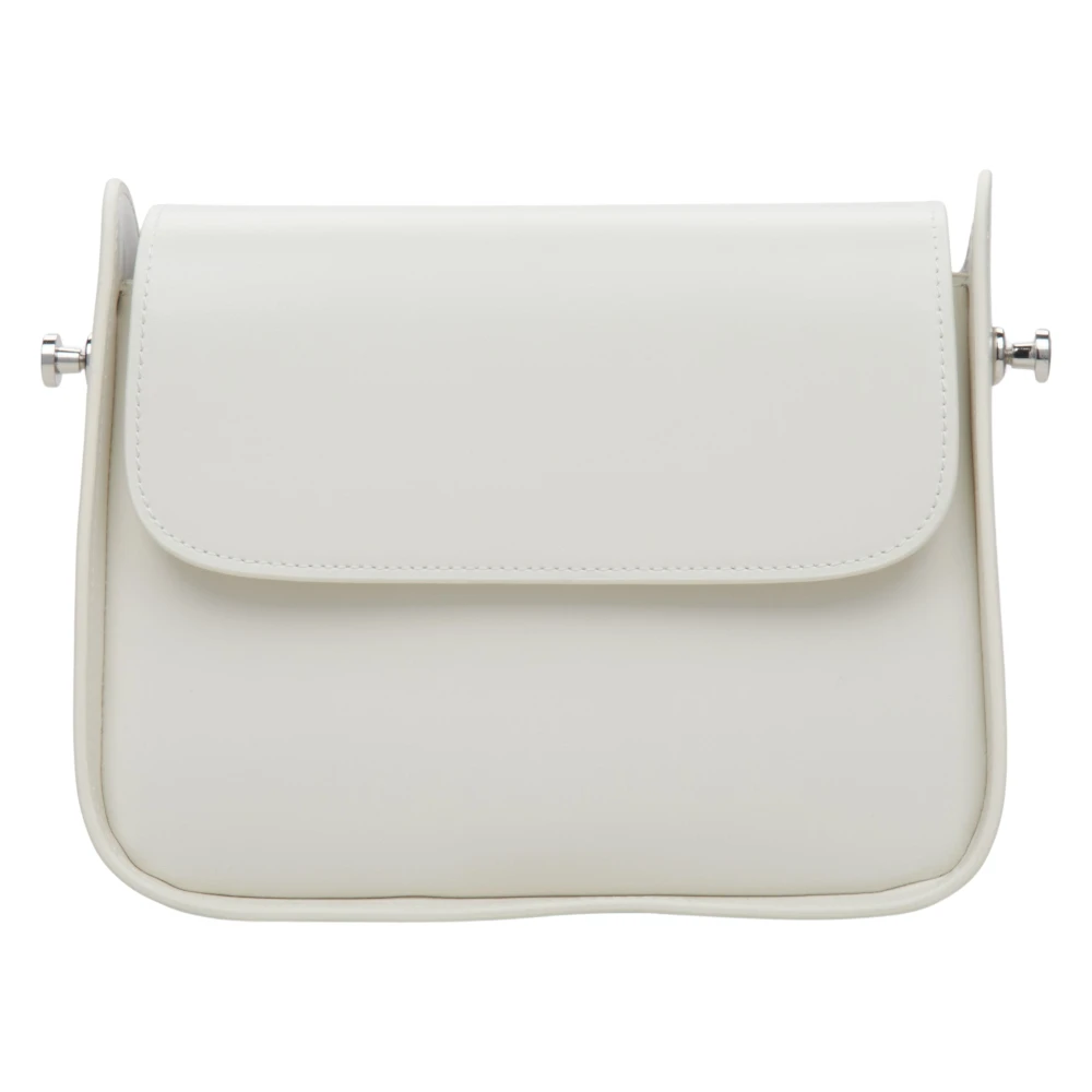 Estro Dames Melkachtig-Beige Leren Schoudertas Er00115660 Beige Dames