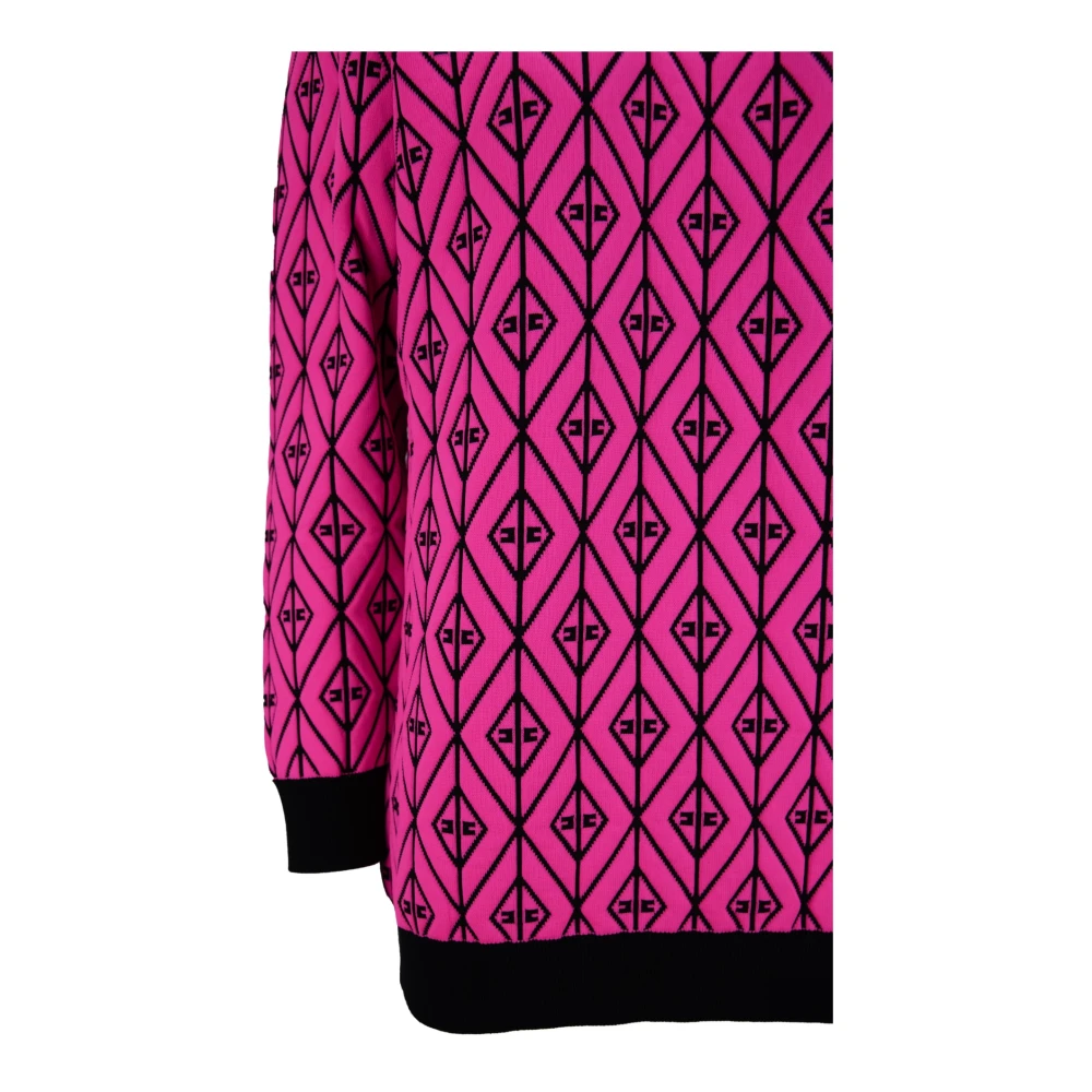 Elisabetta Franchi Logo Print Sweatshirt met Lange Mouwen Multicolor Dames
