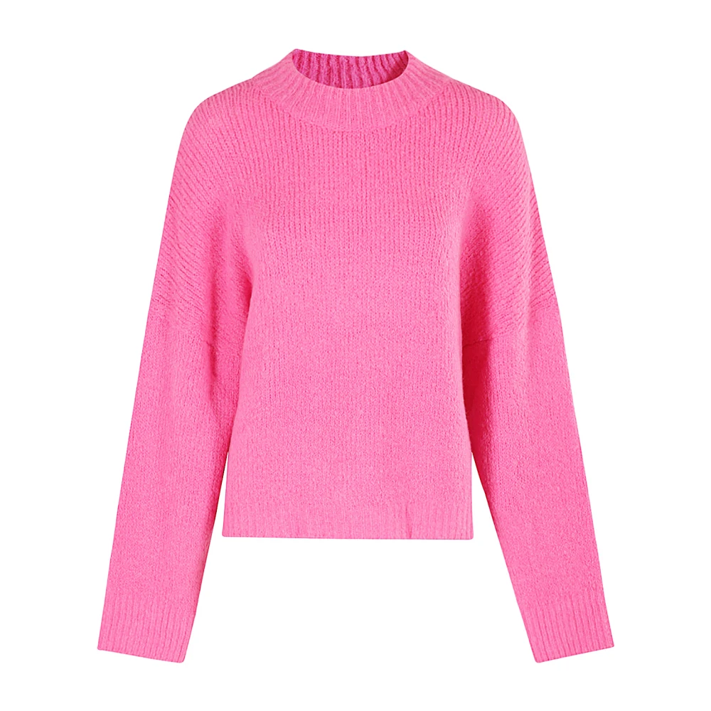 Essentiel Antwerp Gezellig Gebreide Trui Pink Dames