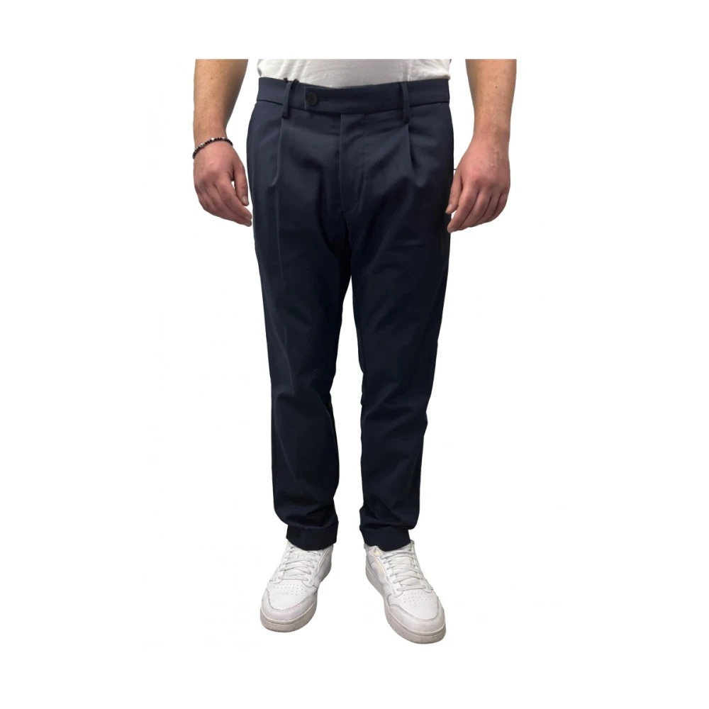 Michael Coal Elegante Stretchy Polyester Broek Blue Heren