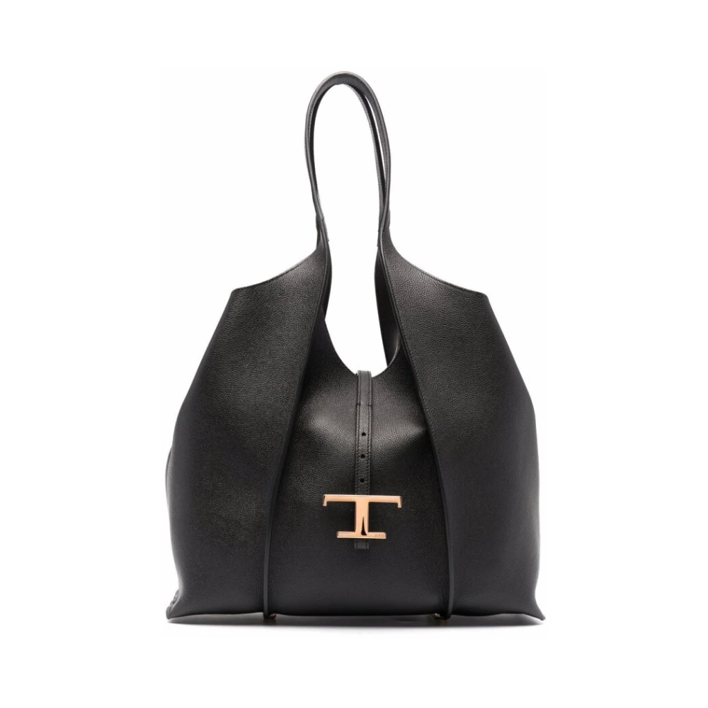 TOD'S Medium T Timeless Shopping Bag Black Dames