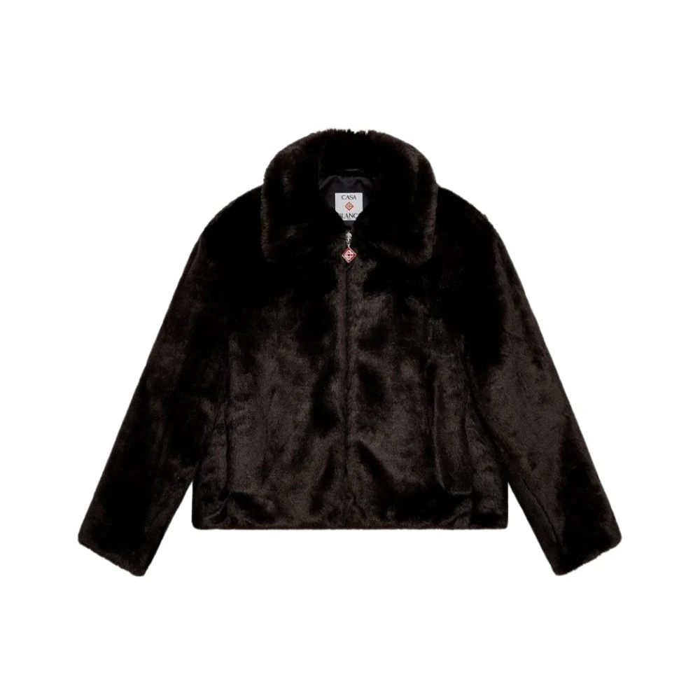 Casablanca Women's Brown Faux Fur & Shearling Jackets, Xs, Stylish Jacket For All Occasions