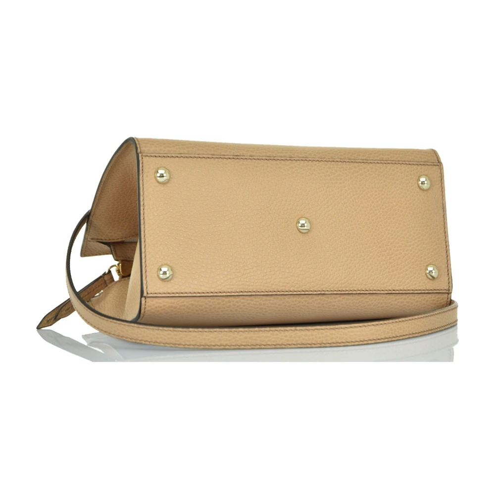 Gucci Soho Leren Hobo Tas met Handvat Beige Dames