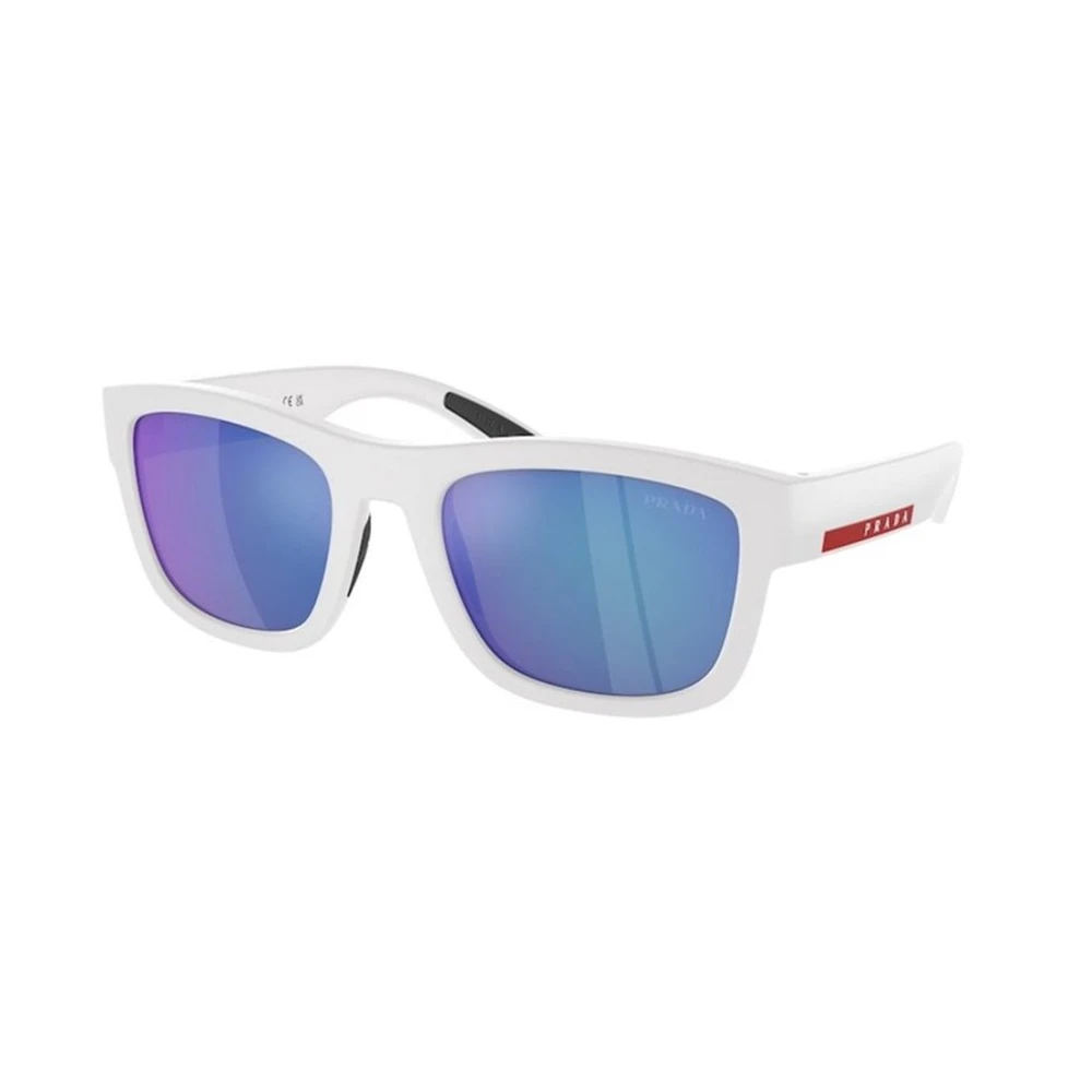 Prada White Sunglasses, Male, 56 Mm, Linea Rossa Active Sunglasses