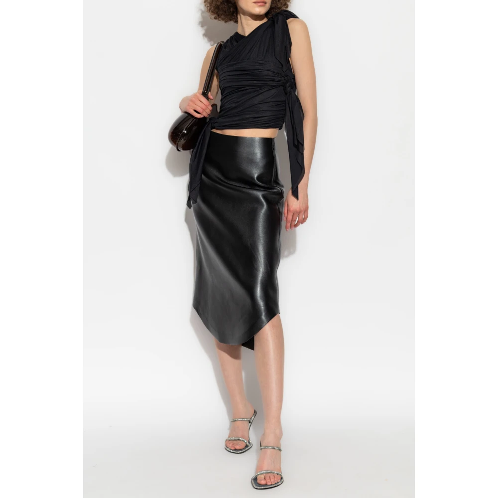 Diesel Vegan leren rok Black Dames
