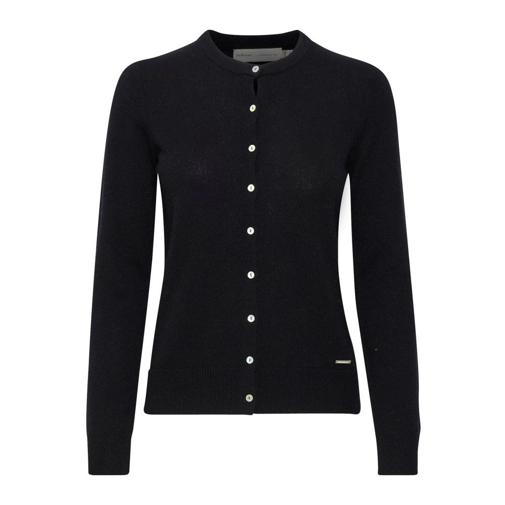 Inwear Women's Black Cardigan With Button Closure