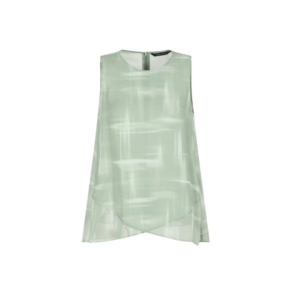 Emporio Armani Donna Verde Top, Xl, New,