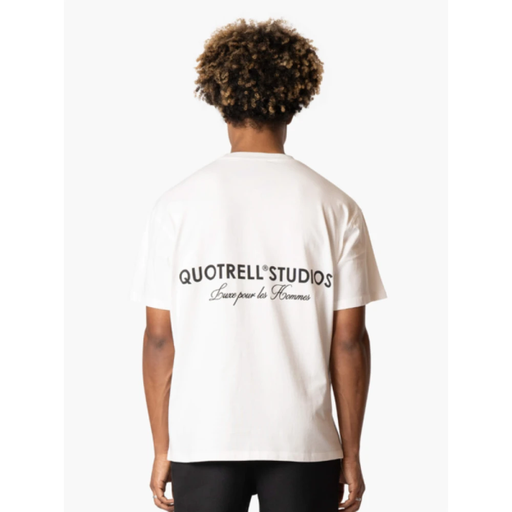 Quotrell Wit Heren T-shirt Stijlvol White Heren
