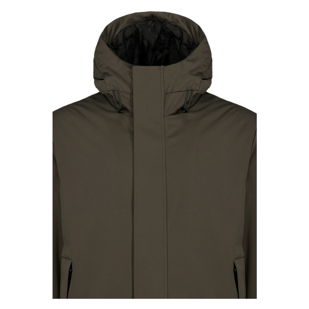 People of Shibuya Tech Hooded Jacket met Primaloft-isolatie Green Heren