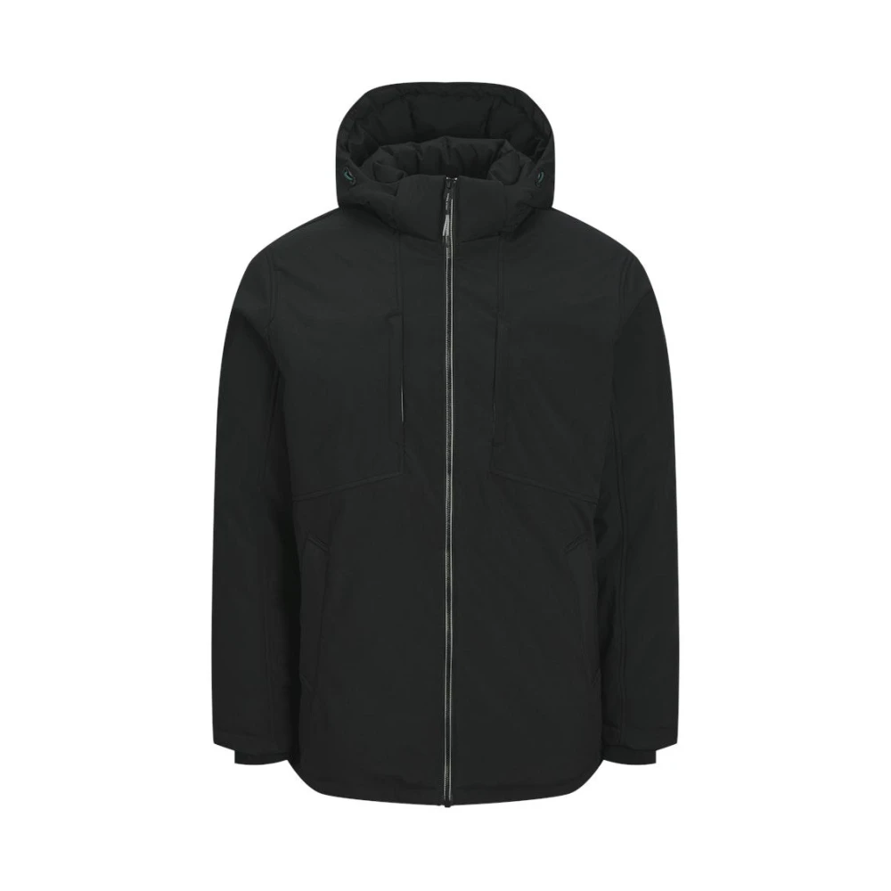jack & jones Zwarte Parka Jas Freewear Black Heren