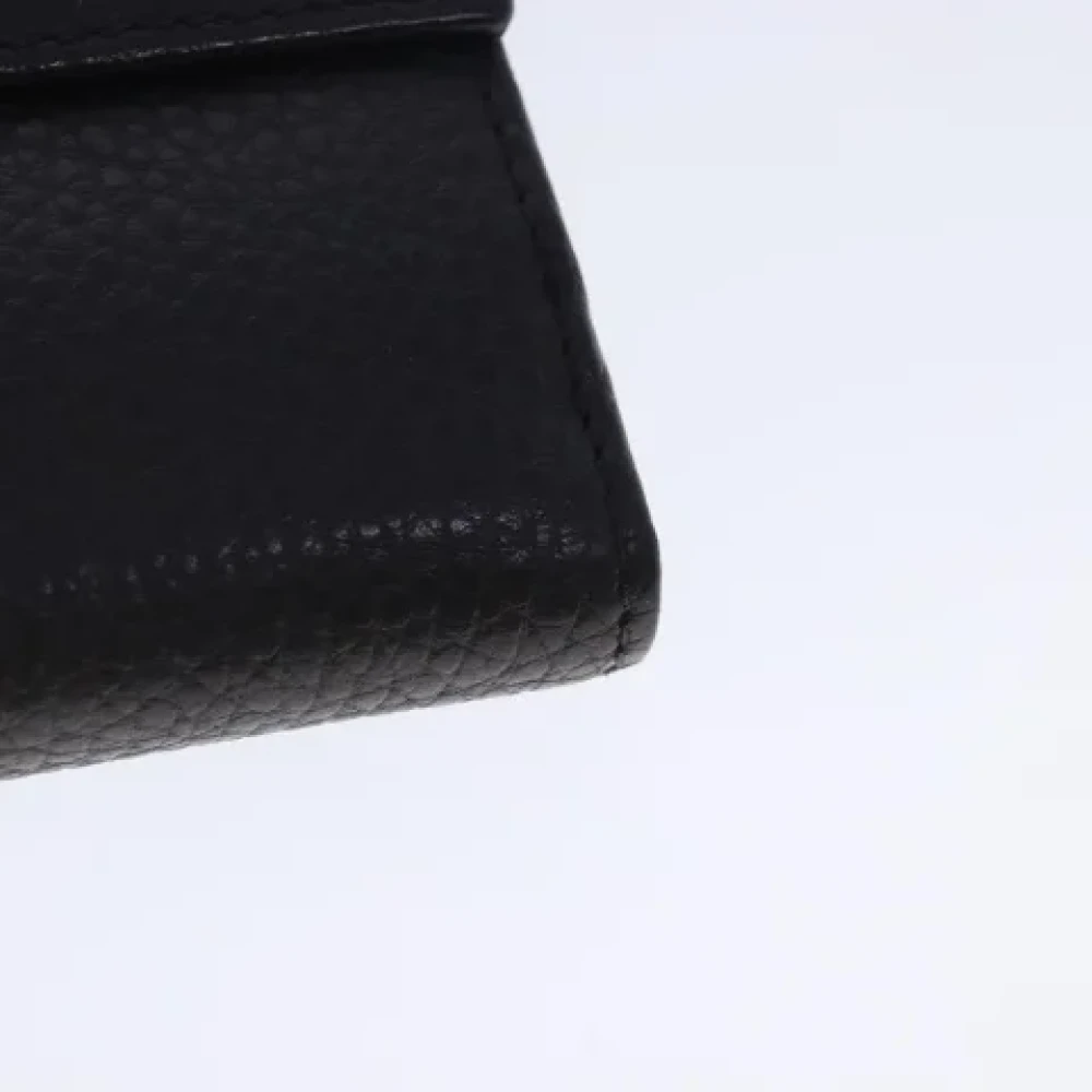 Gucci Vintage Pre-owned Leather wallets Black Dames
