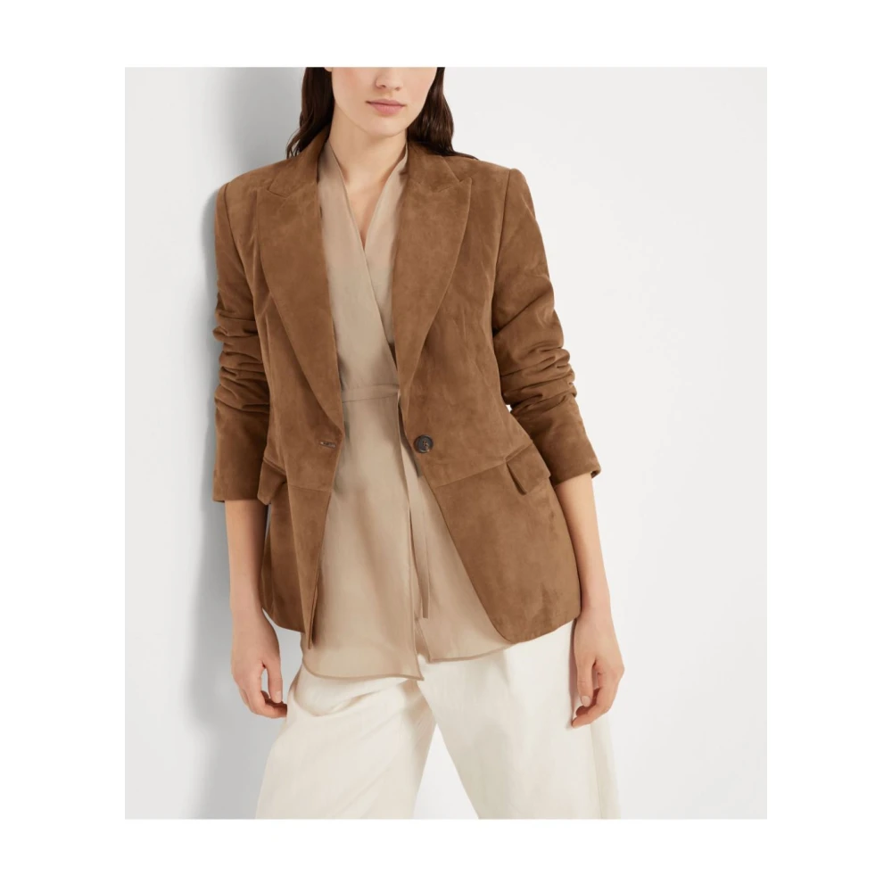 BRUNELLO CUCINELLI Stijlvolle Jassen Collectie Brown Dames