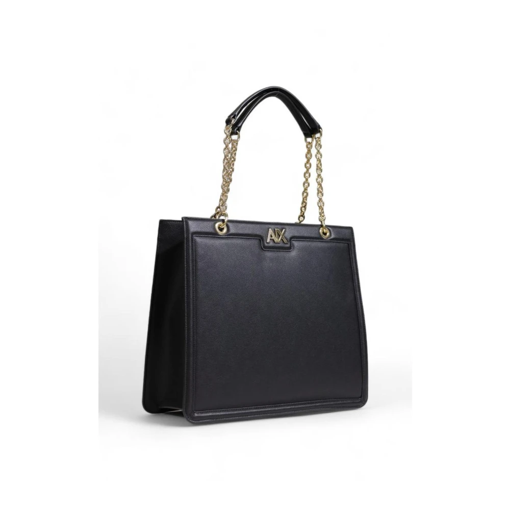 Armani Exchange Stijlvolle Polyester Handtas voor Vrouwen Black Dames