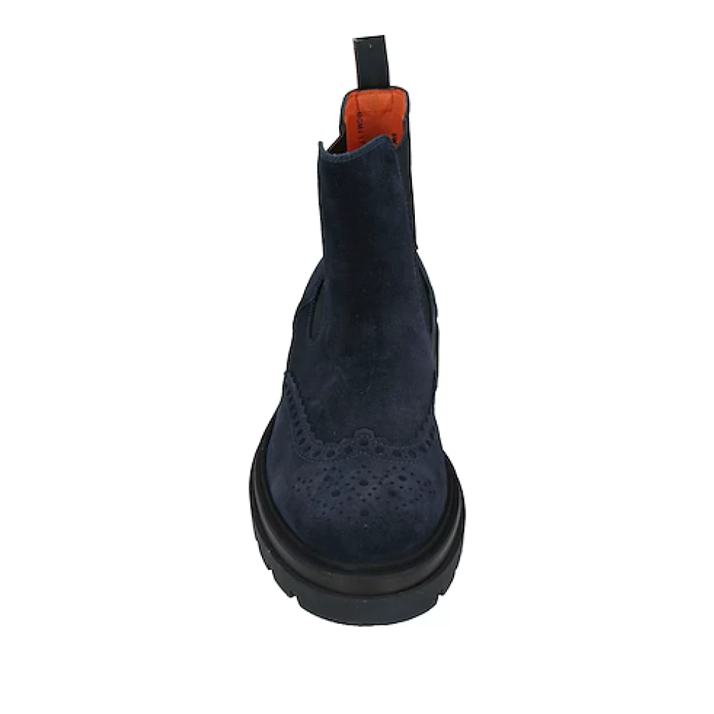 Santoni Elegante Leren Enkellaars
