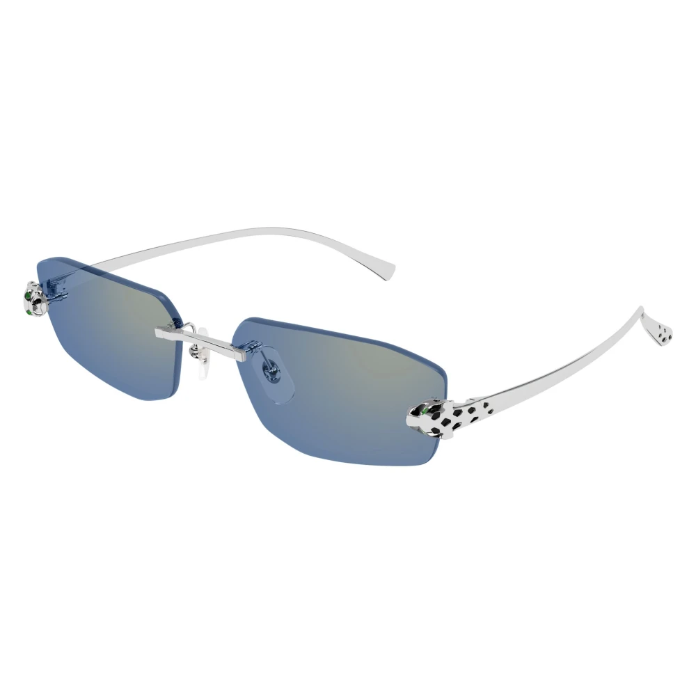 Cartier Unisex Gray Sunglasses, 56 Mm, Panthère Sunglasses