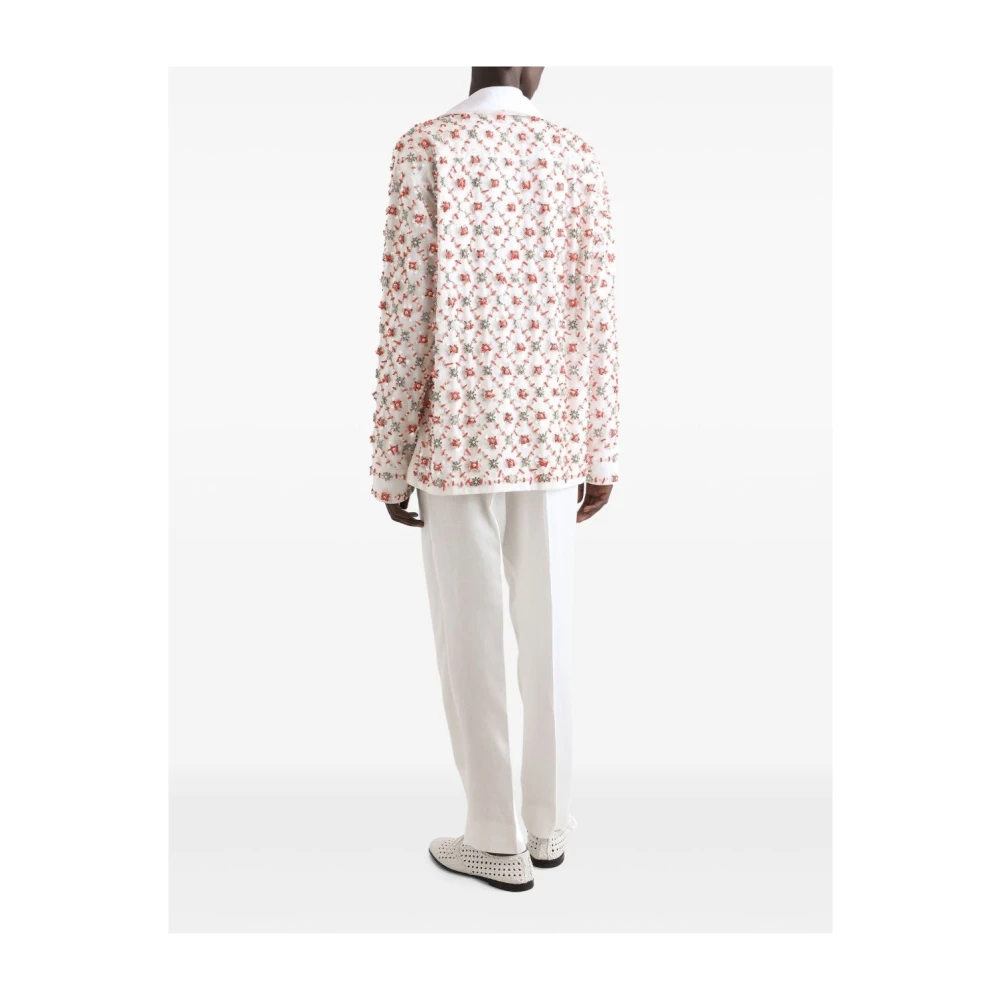 Dolce & Gabbana Witte Broek met Voorsluiting White Heren