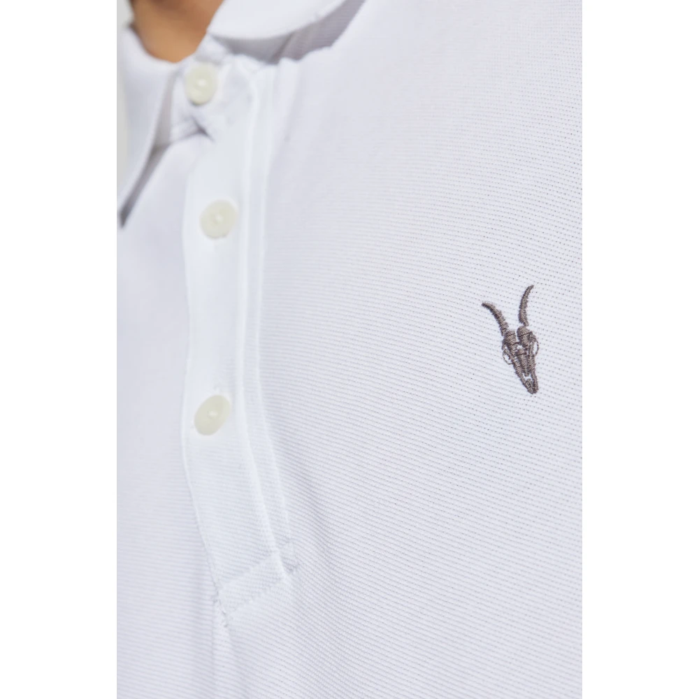 AllSaints Reform Polo Shirt White Heren