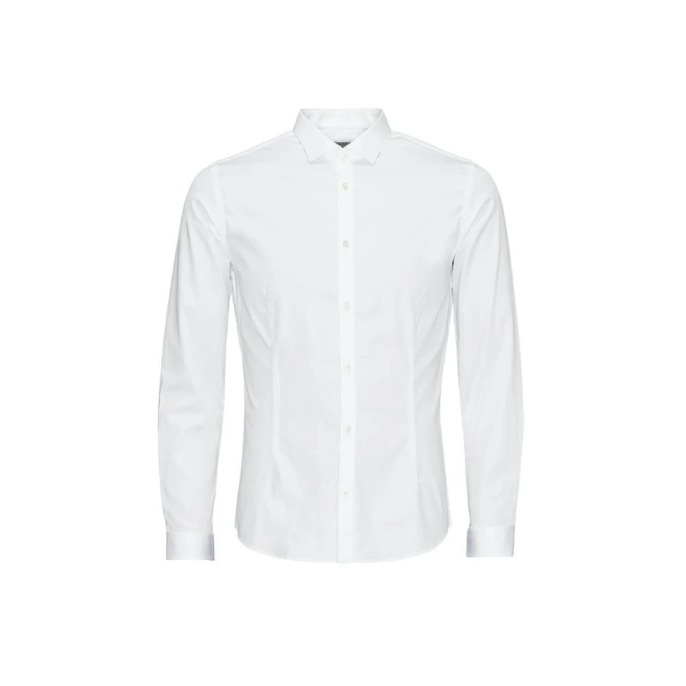 Jack & Jones Jjprparma Långärmad Skjorta White, Herr