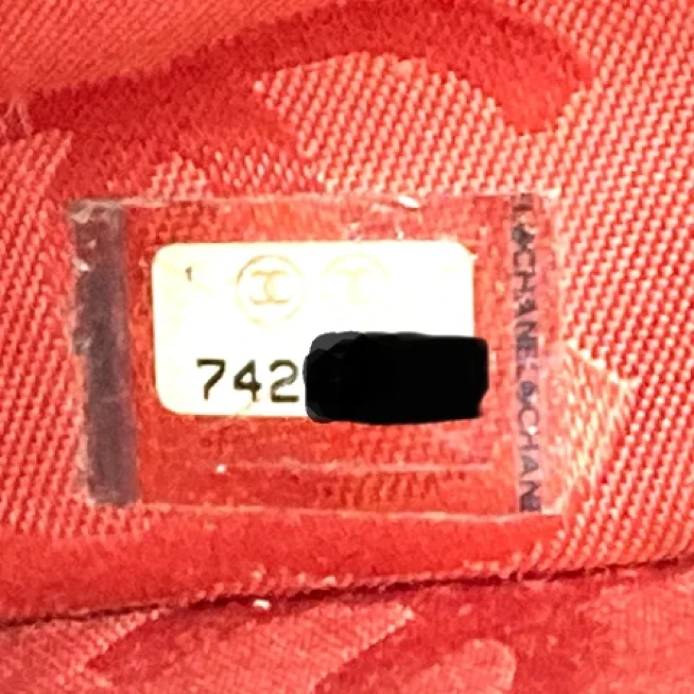 Chanel Vintage Pre-owned Leather totes Red Dames