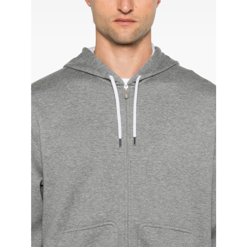 BRUNELLO CUCINELLI Grijze Sweaters voor Mannen Gray Heren