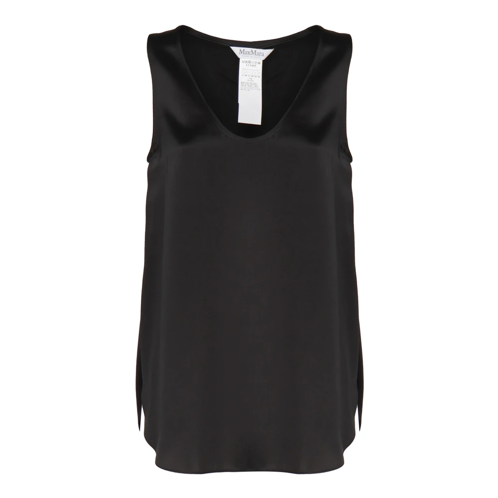 Max Mara Zwarte Filly Top voor Vrouwen Black Dames