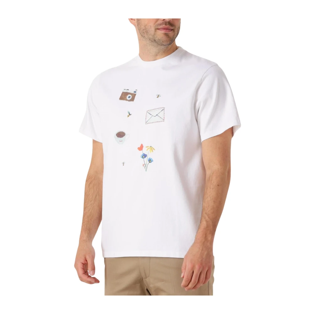 Forét Heren Polo & T-shirt Things T-shirt White Heren