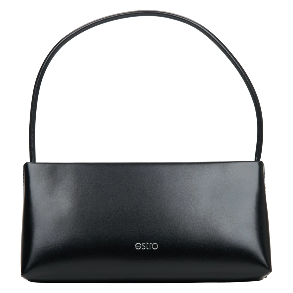 Estro Women's Black Shoulder Bags, One Size, Leather Shoulder Bag