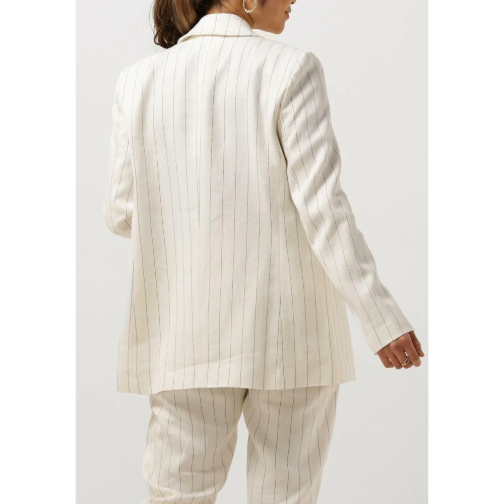 Moscow Georgina Linnen Blazer White Dames