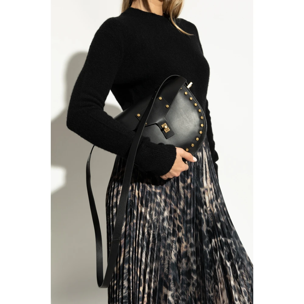 AllSaints Schoudertas Miro Black Dames