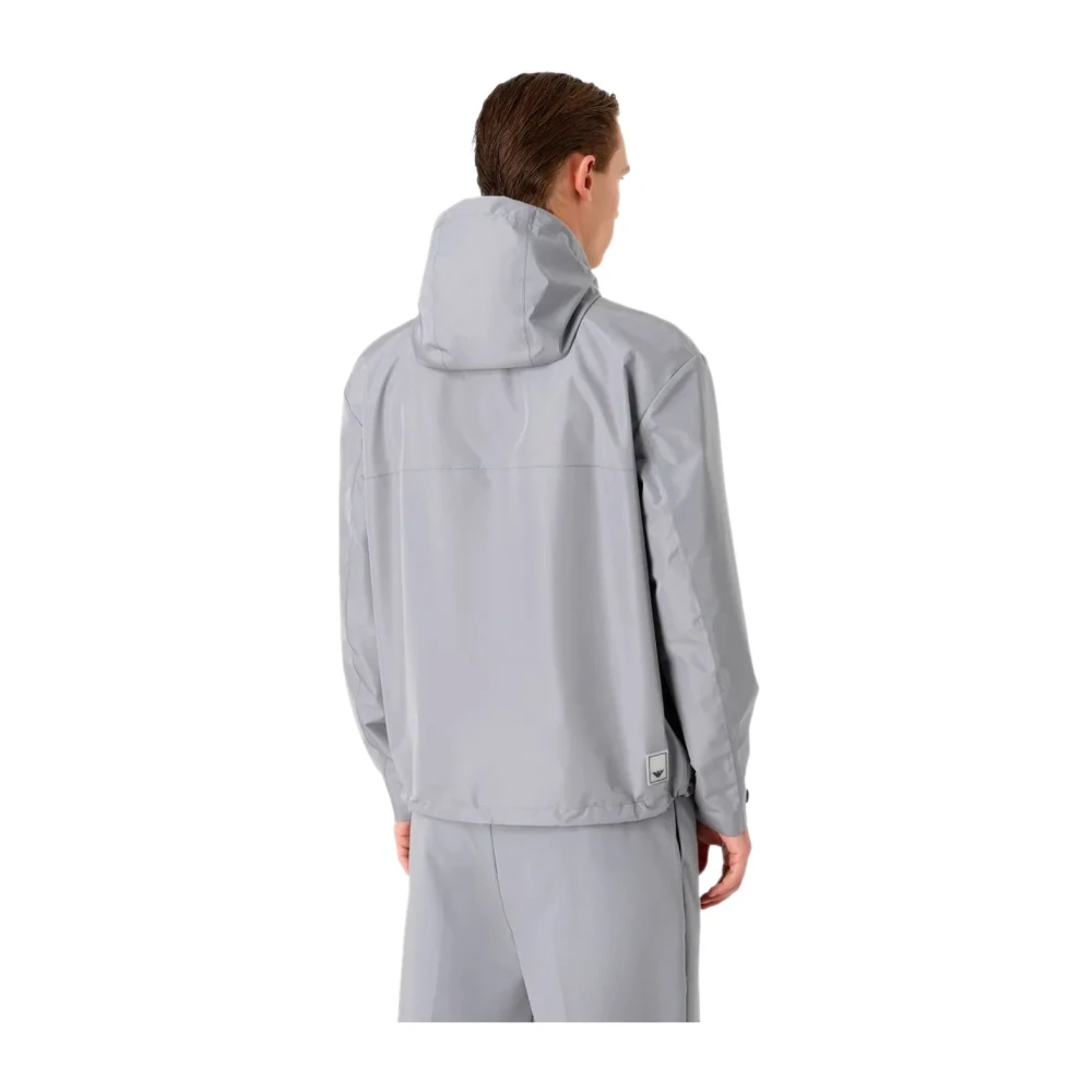 Emporio Armani Wind Jackets Gray Heren