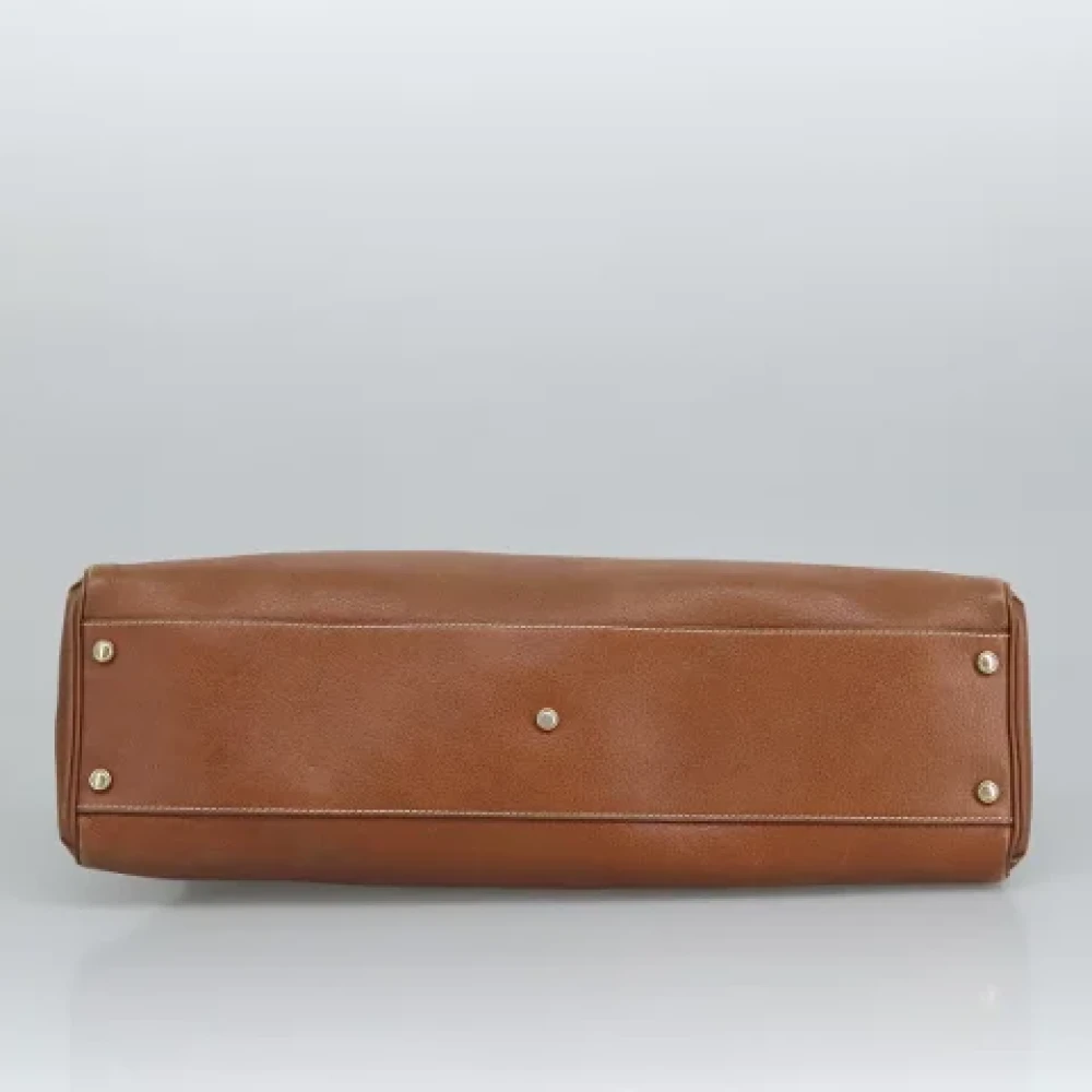 Cartier Vintage Pre-owned Leather handbags Brown Dames