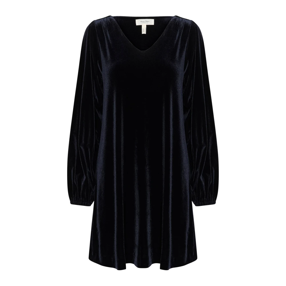 Part Two Elegante Donkerblauwe Jurk Madipw Blue Dames