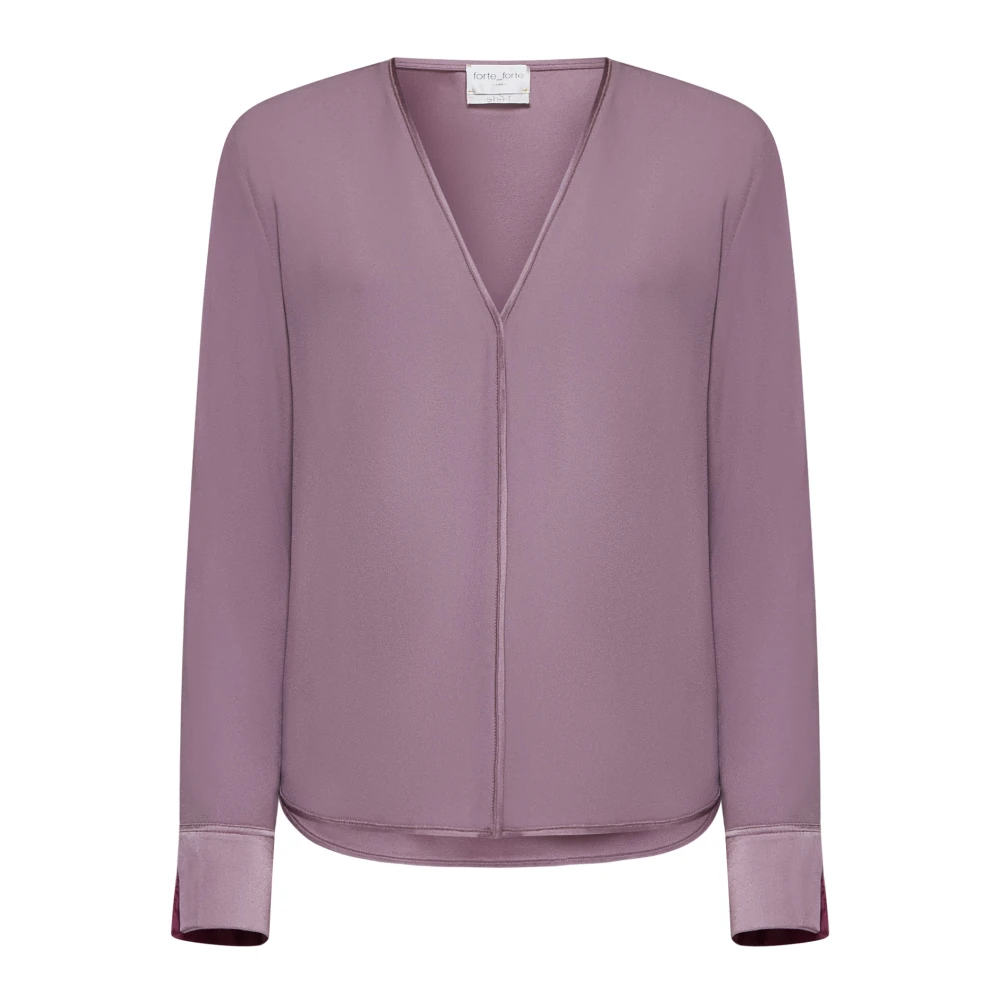Forte Elegante Overhemden Collectie Purple Dames