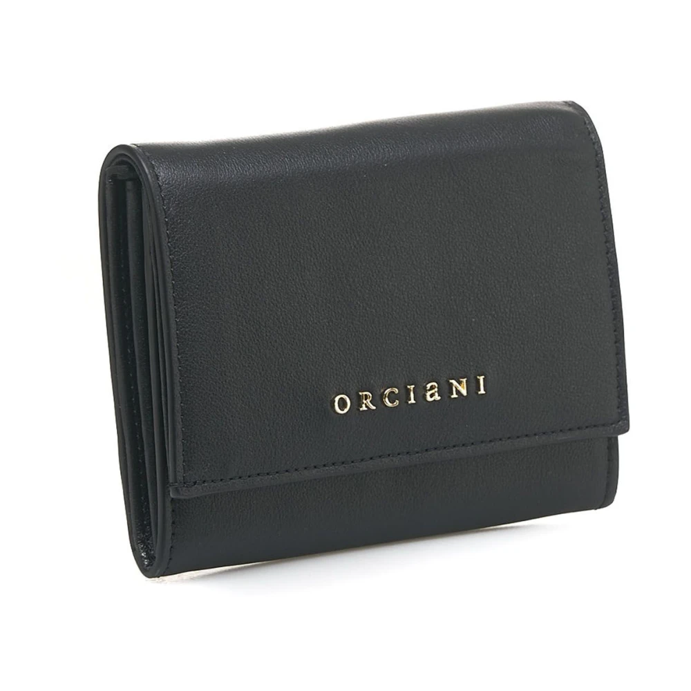 Orciani Zwarte Portemonnees voor Vrouwen Aw24 Black Dames