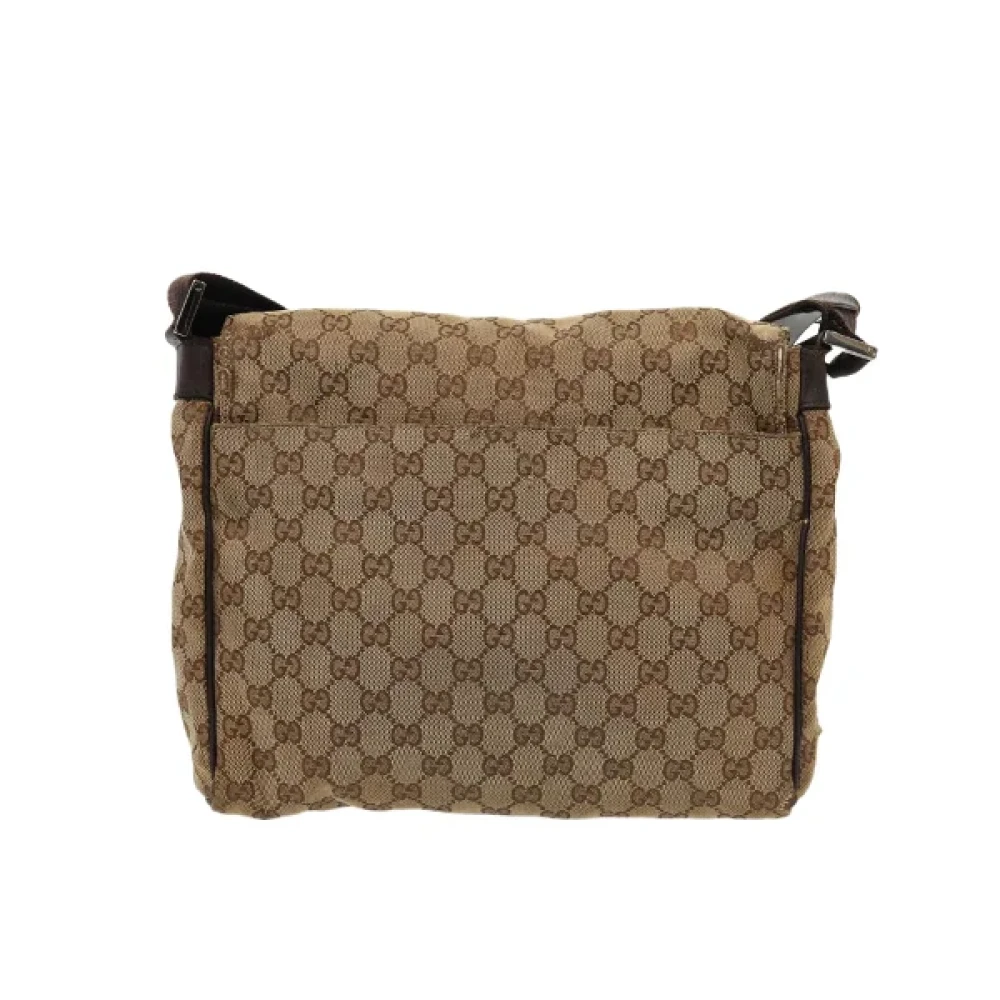Gucci Vintage Pre-owned Canvas gucci-bags Beige Dames