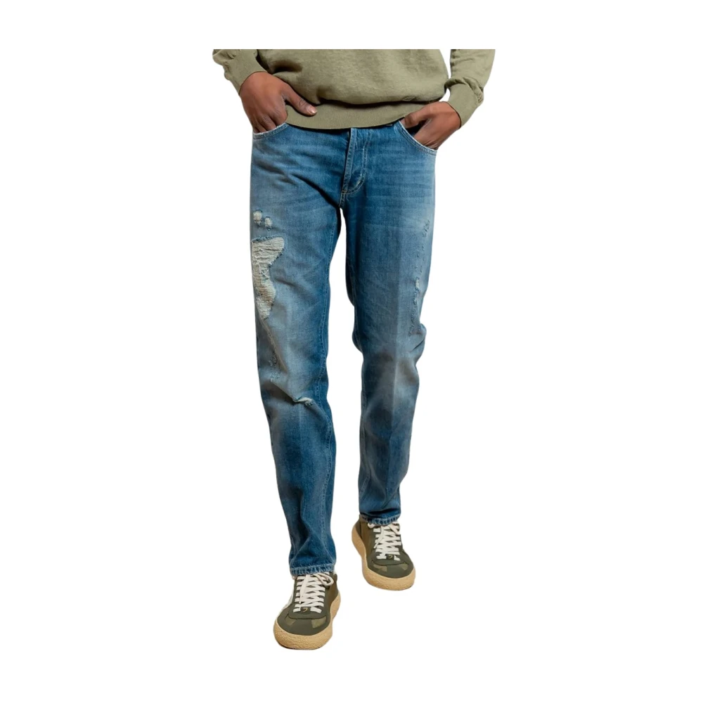 Dondup Men's Blue Brighton Carrot Jeans - Straight Fit Jeans - W31 - Jeans