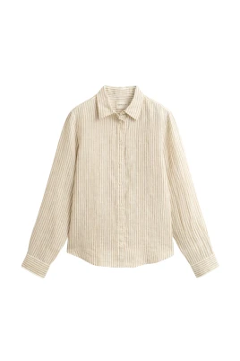 Camicia in lino a righe