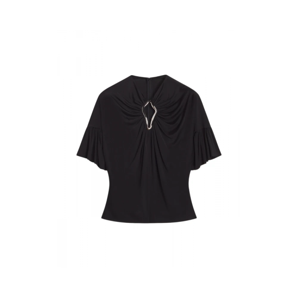 Lanvin Zomerse top met oogdetail Black Dames